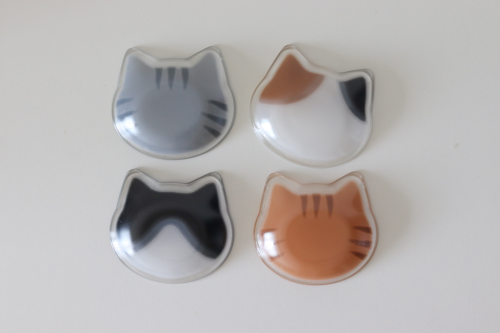 日本 ADERIA coconeco 貓咪 玻璃醬料碟 小碟