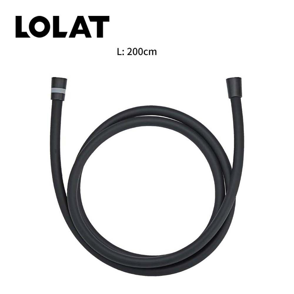 LOLAT矽膠淋浴軟管-霧黑OP233Z