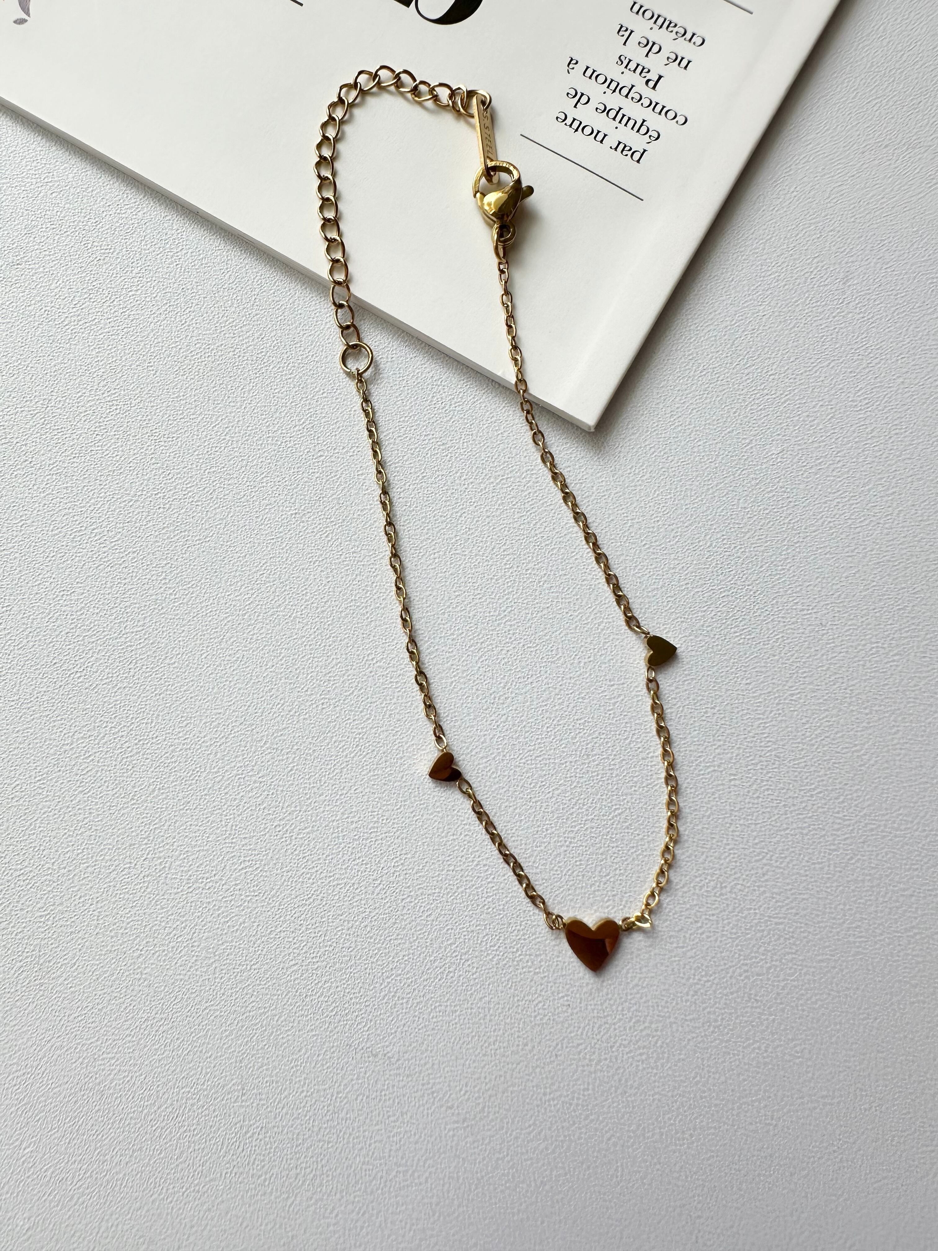 SS love chain bracelet