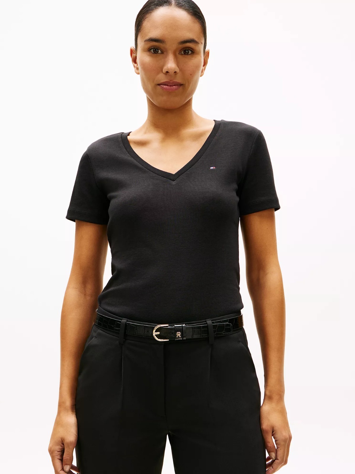 【直播】Tommy Hilfiger LL121151 女裝V領短袖上衣
