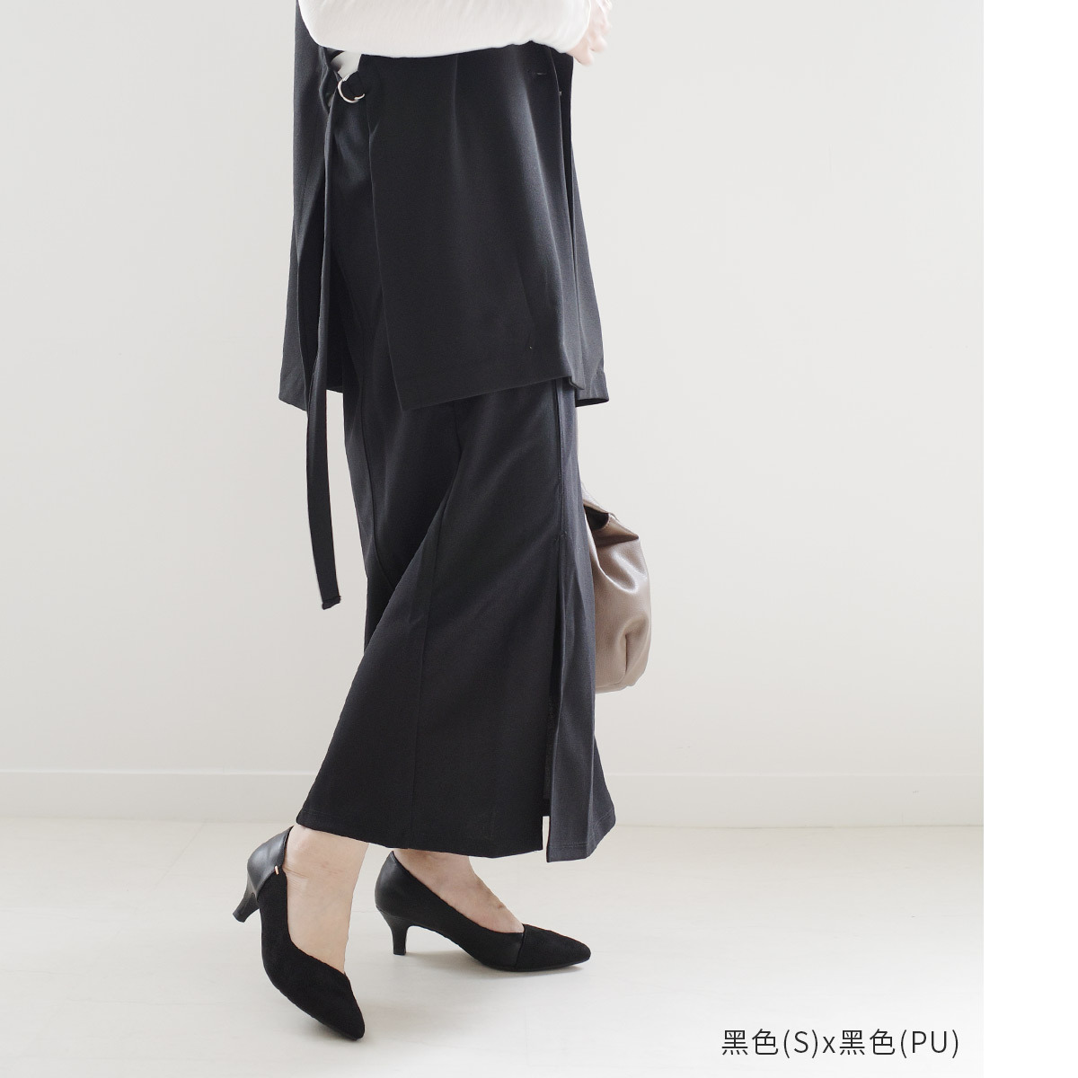 女用尖頭雙色高跟鞋 超好走女鞋【SY001】