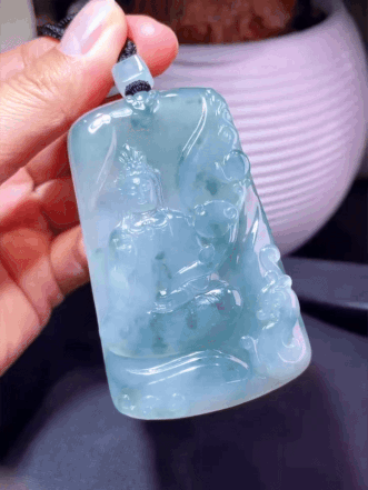 127428 翡翠觀音吊墜