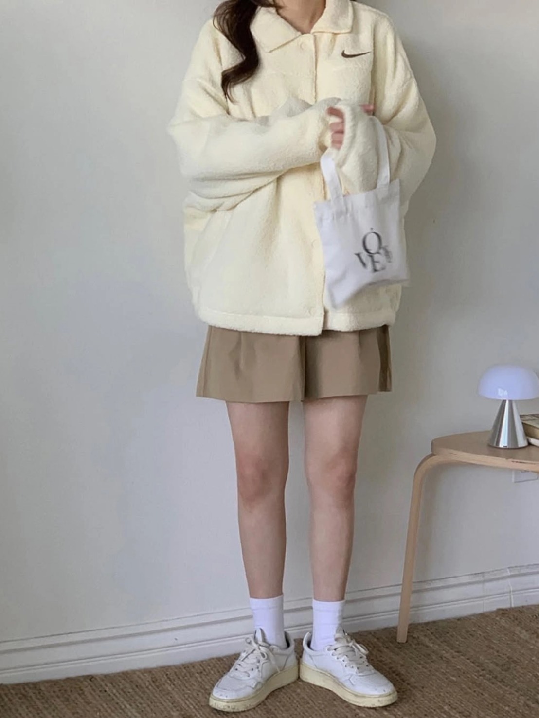 NIKE 羊毛衫 排扣 外套