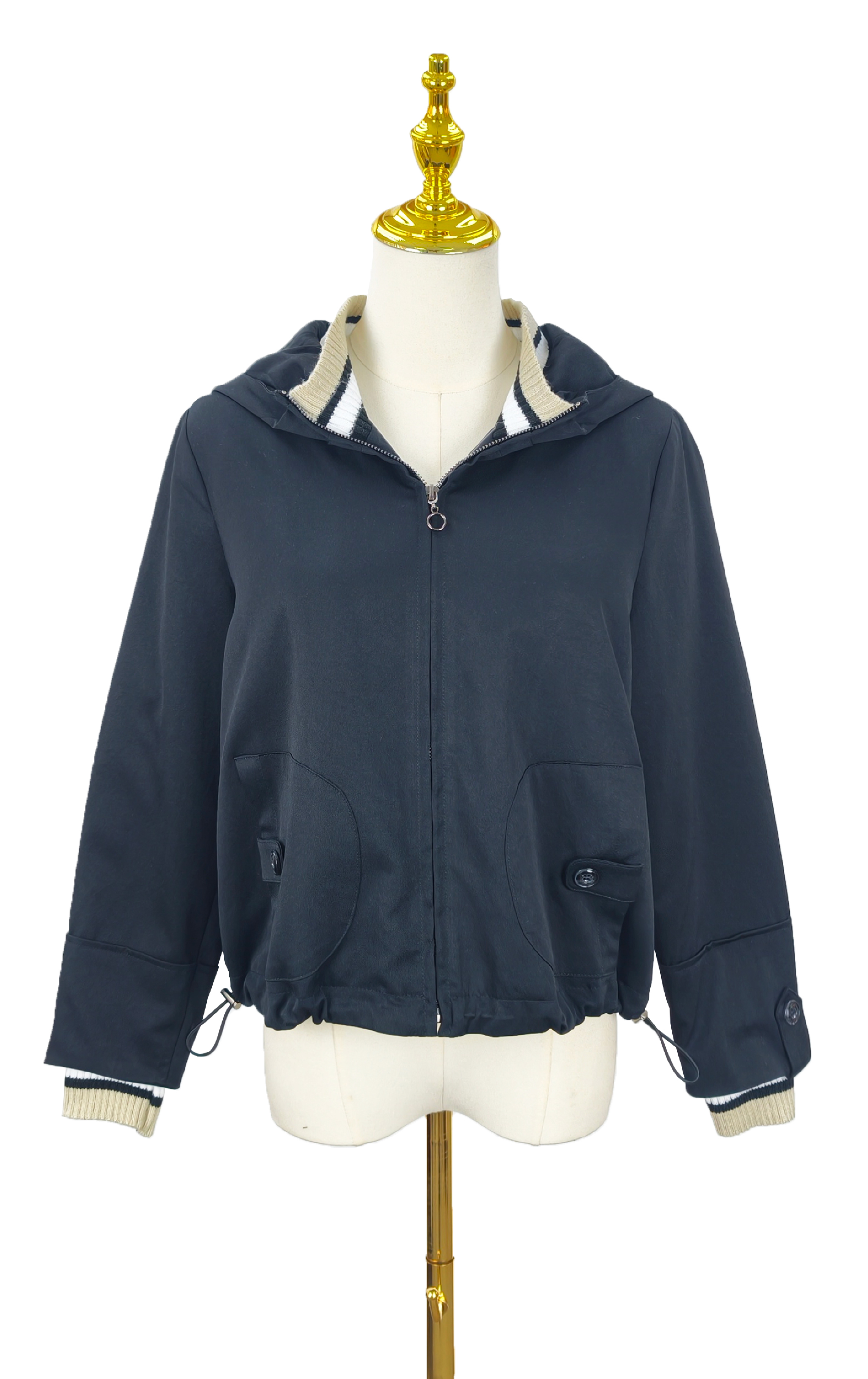 條紋連帽外套 JK0937