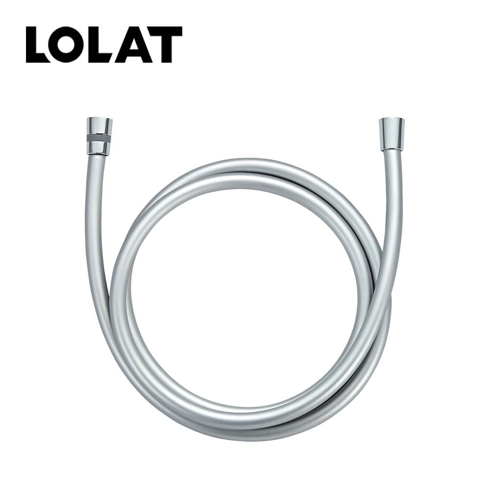 LOLAT矽膠淋浴軟管-霧鉻OP233SV