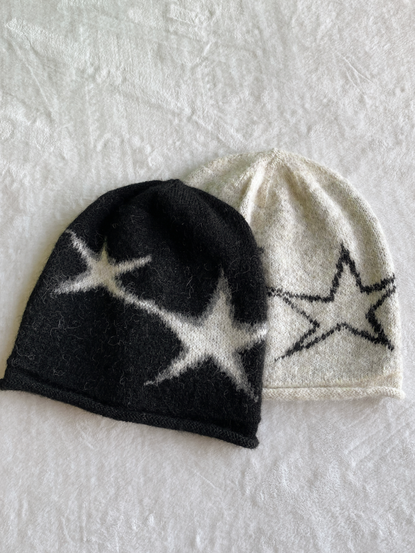 星星針織堆堆毛帽