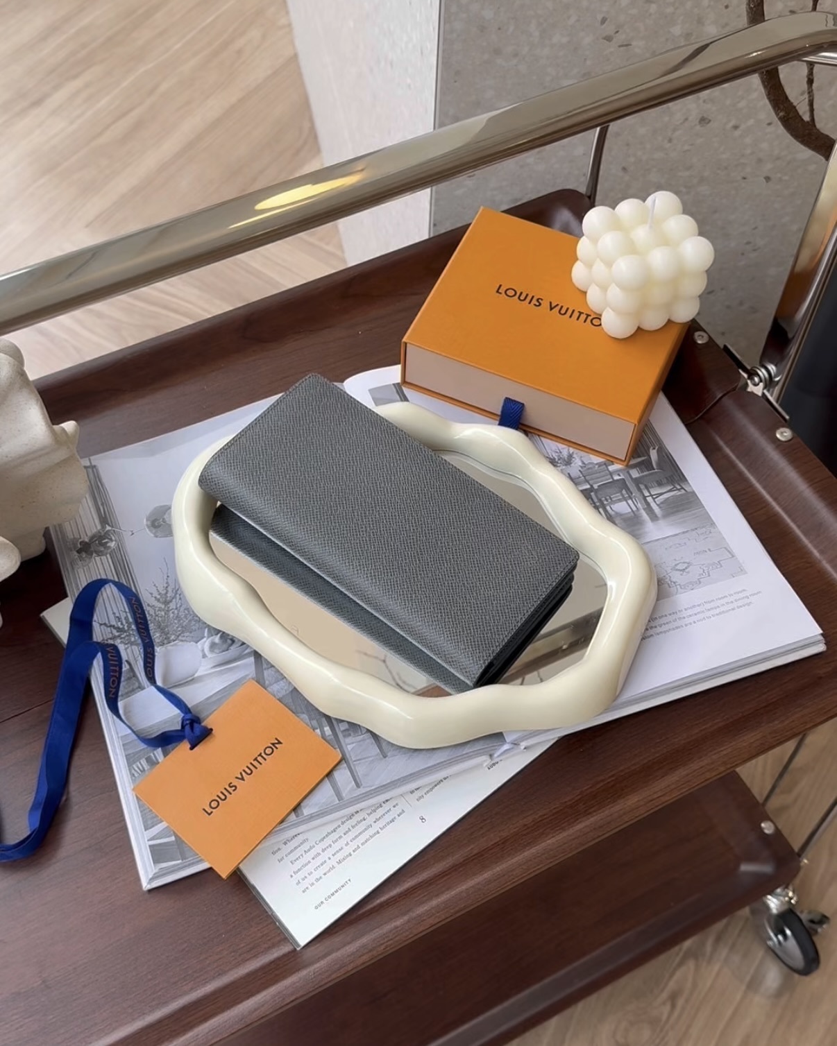 LV｜BRAZZA 長夾 灰色 M25966