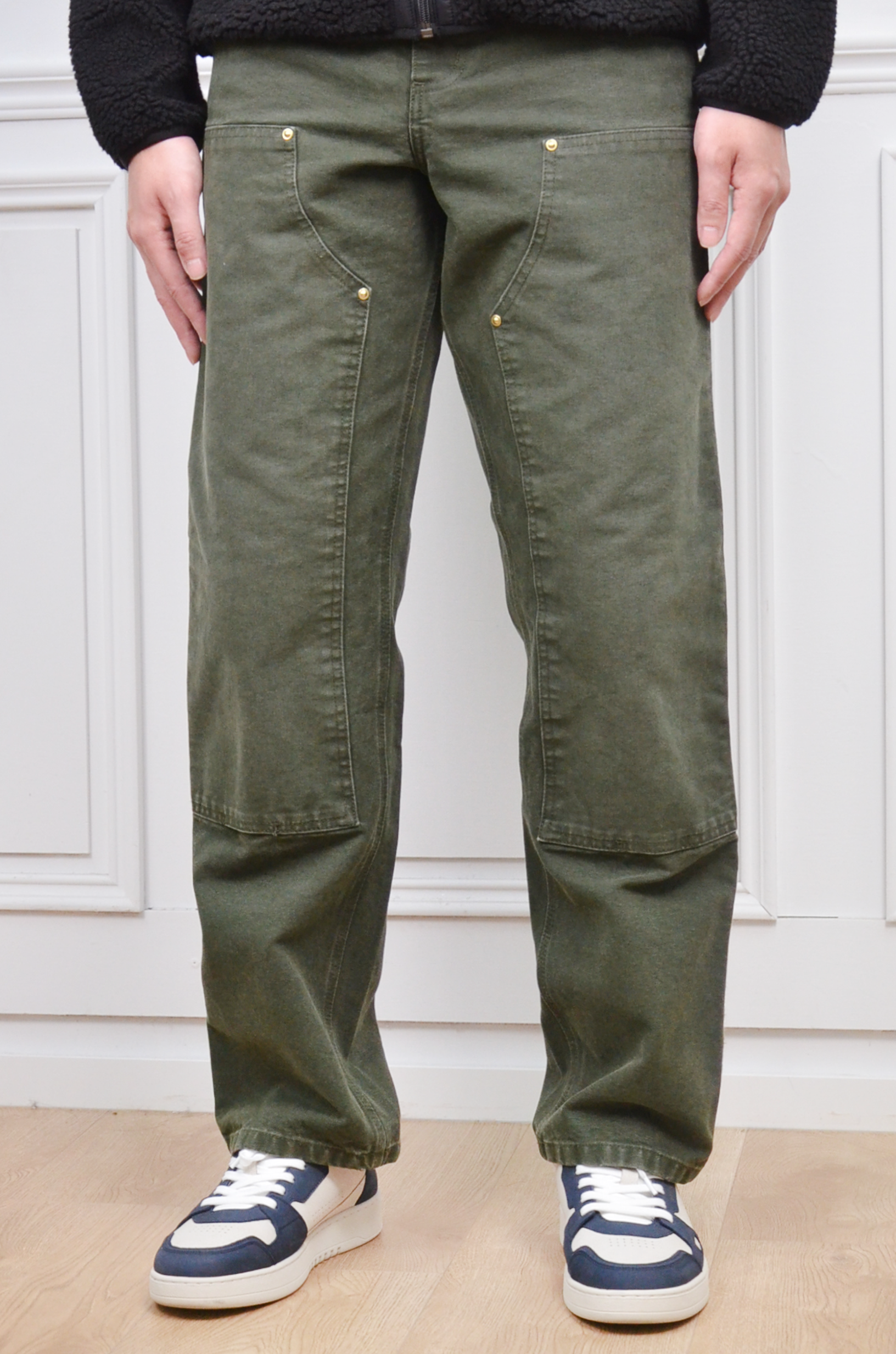 Carhartt Wip Double Knee Pants-墨綠【I034796-494O】