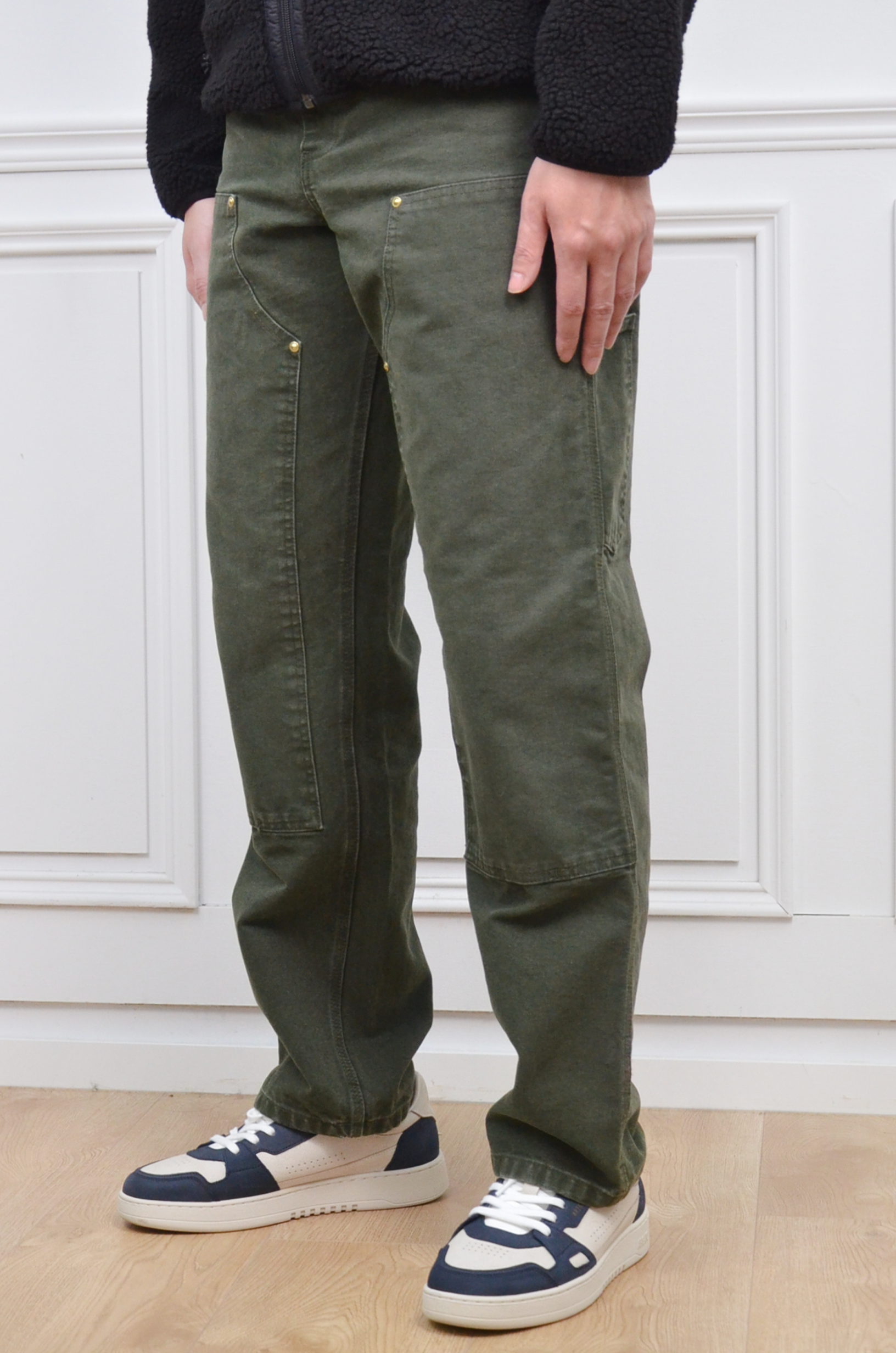 Carhartt Wip Double Knee Pants-墨綠【I034796-494O】