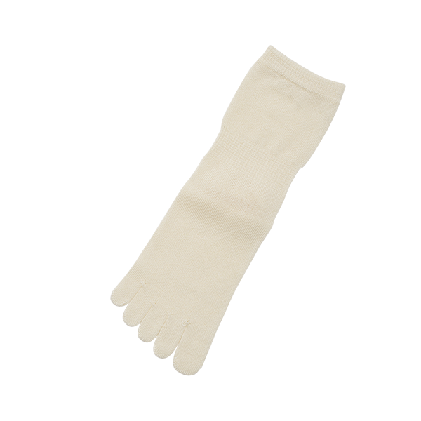 memeri 桑蠶絲羊毛五指襪