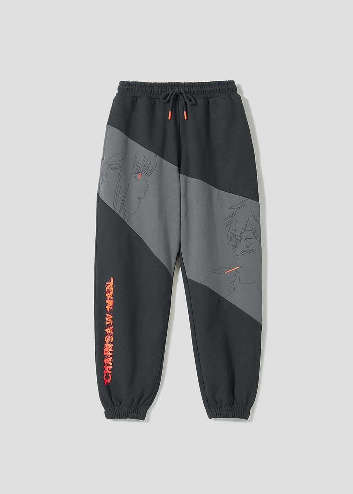 🫀鏈鋸人｜淀治與瑪奇瑪 刷毛休閒長褲