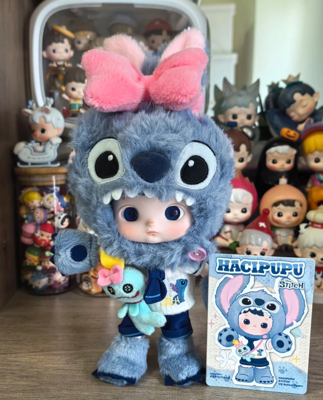 代購-泡泡瑪特 POP MART HACIPUPU 史迪奇1/8可動人偶玩具 公仔