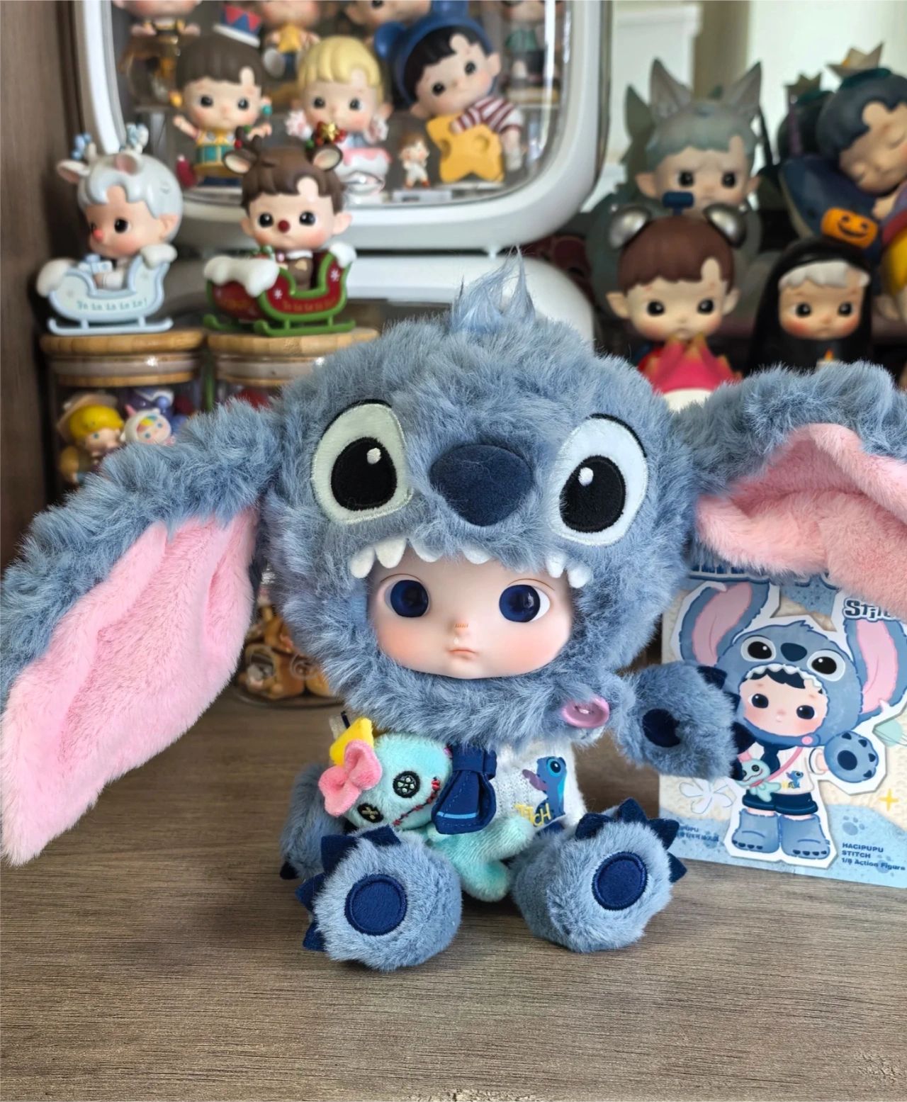 代購-泡泡瑪特 POP MART HACIPUPU 史迪奇1/8可動人偶玩具 公仔