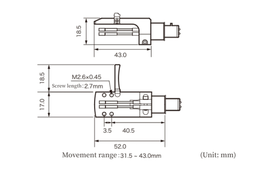 at-lh15/occ產品尺寸圖