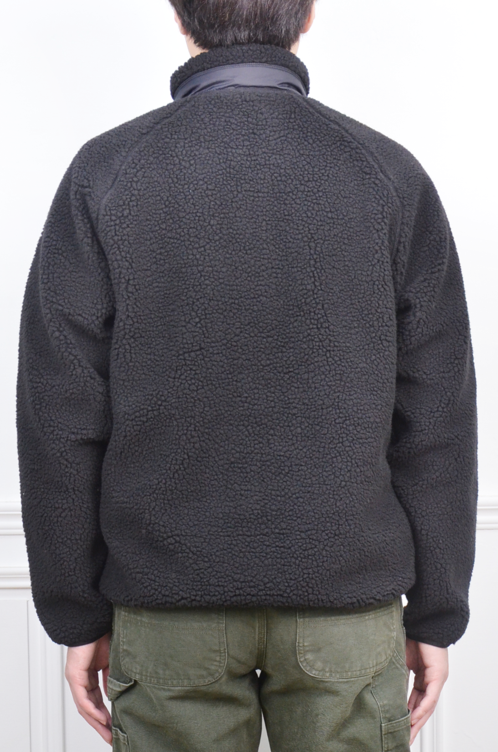 Carhartt Wip 羊羔絨立領保暖外套-黑【I035696-00EXX】