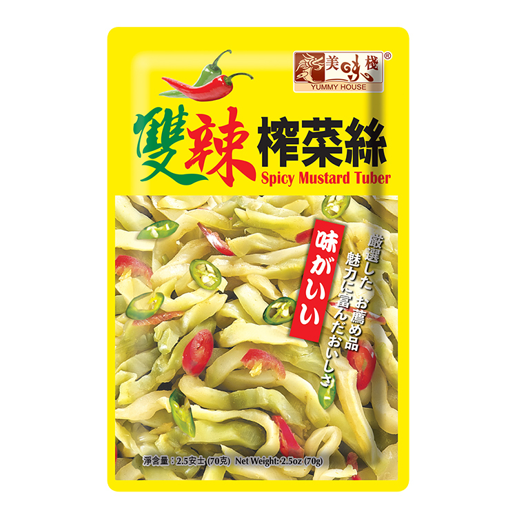 美味棧 雙辣榨菜絲 (70gx3)x30_原箱優惠