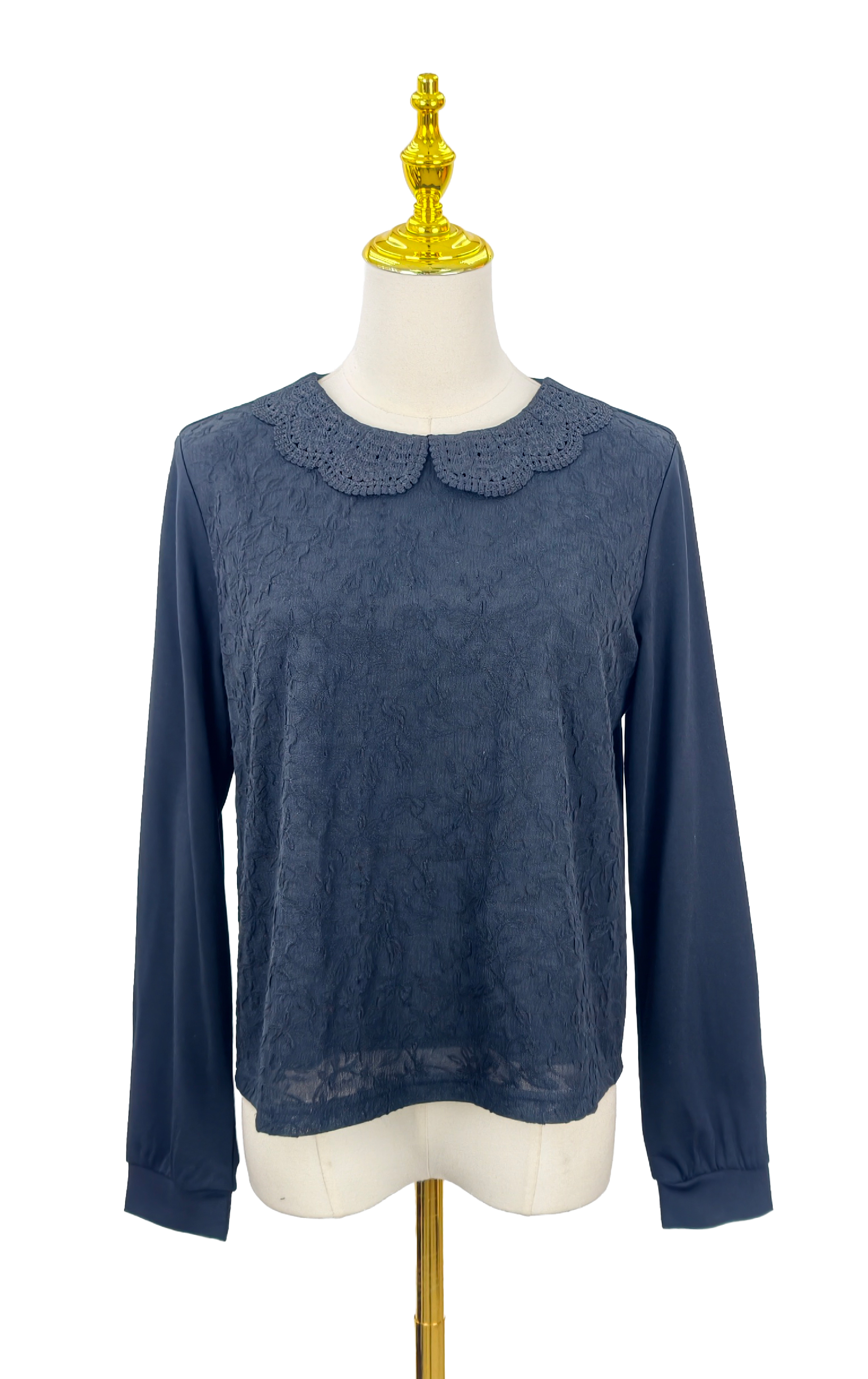 蕾絲圓領上衣 LT0844