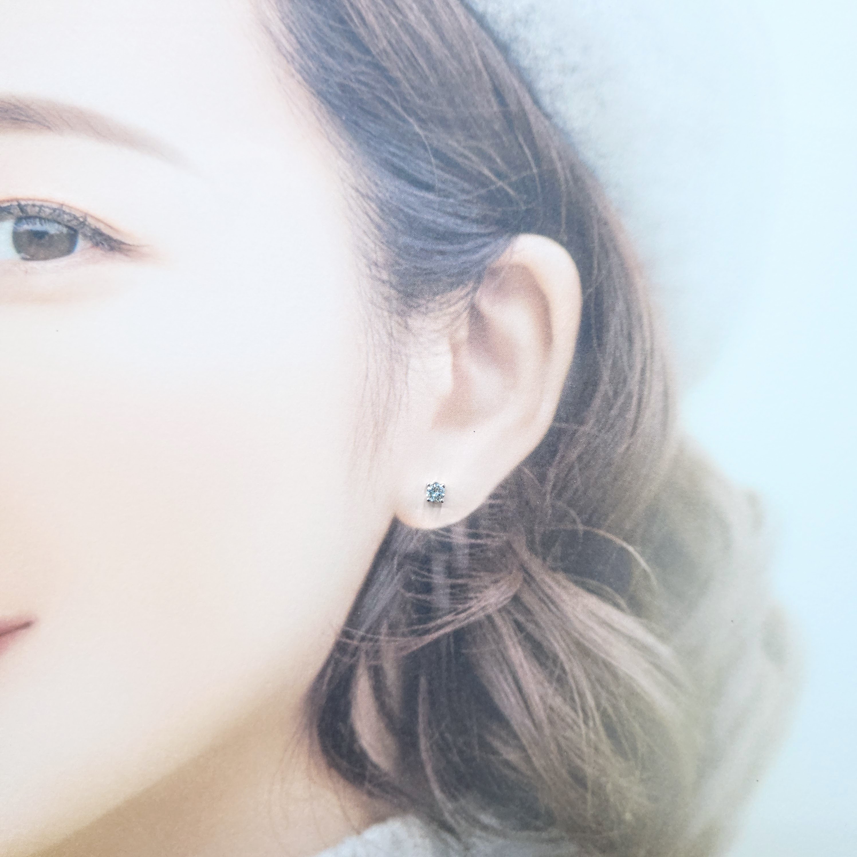 18K White Gold 0.37ct Diamond Earrings