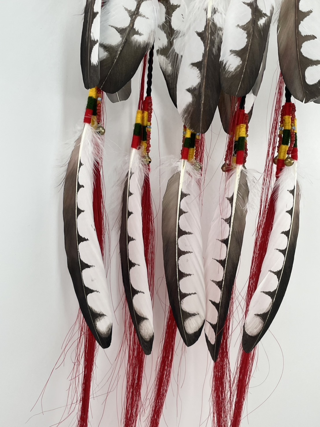 W-No.5仿真手工繪畫羽毛萊冠90cm