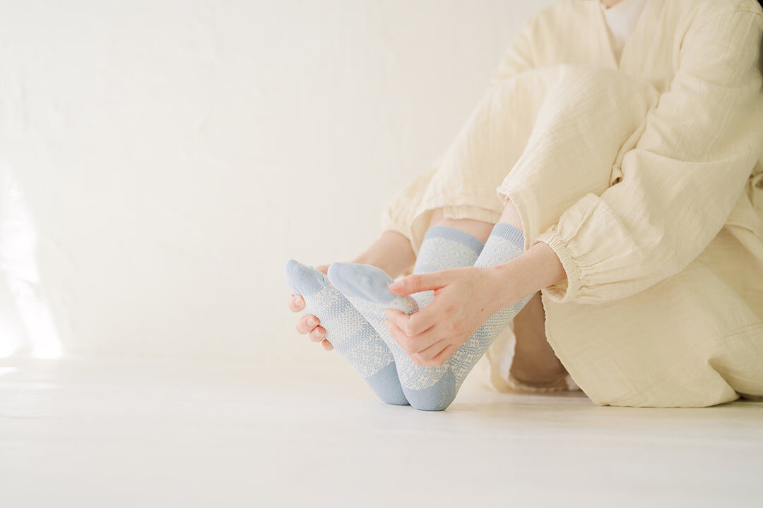 memeri 棉麻緹花襪