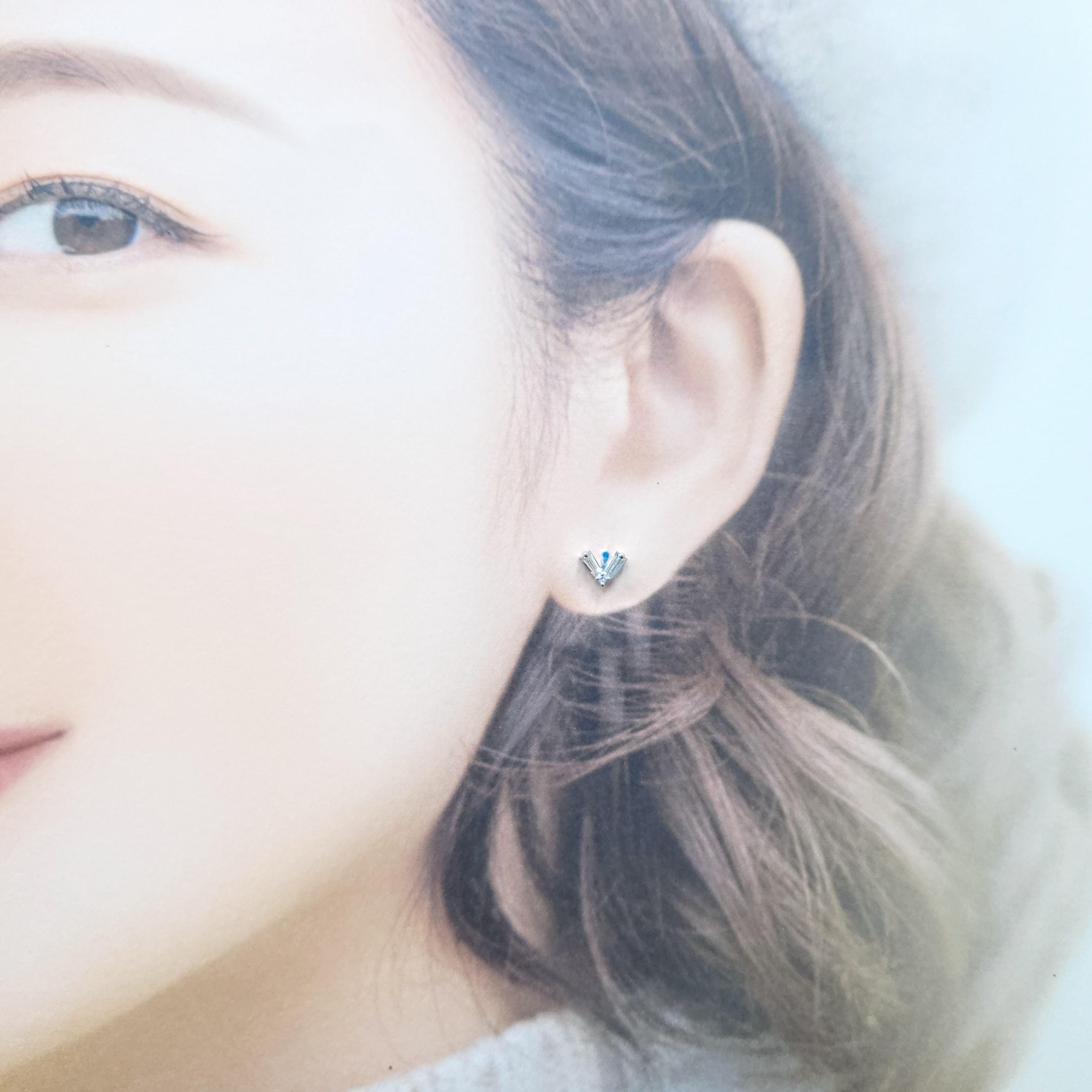 18K White Gold 0.37ct Diamond Earrings