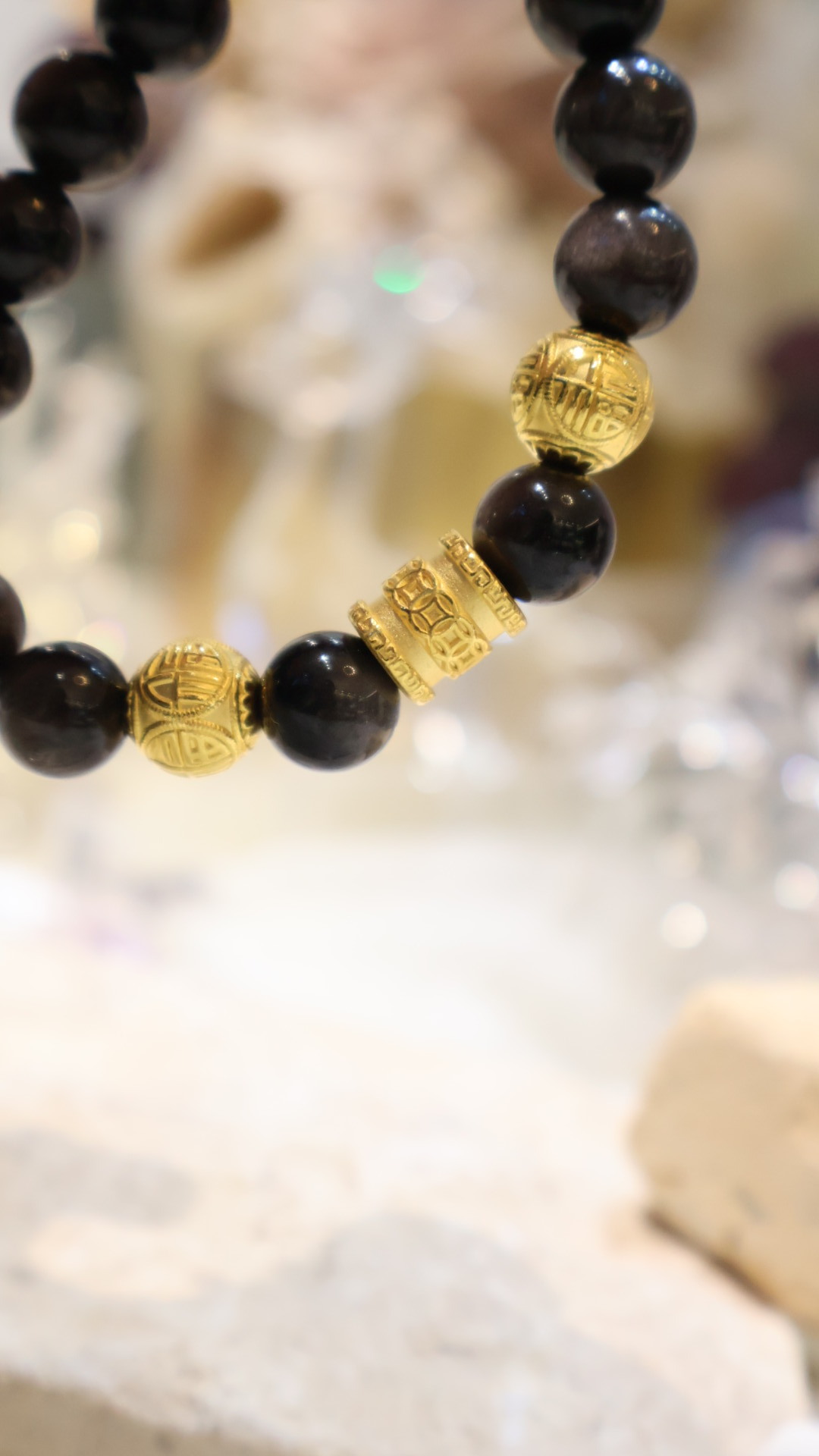 黃金 x 水晶客製手串