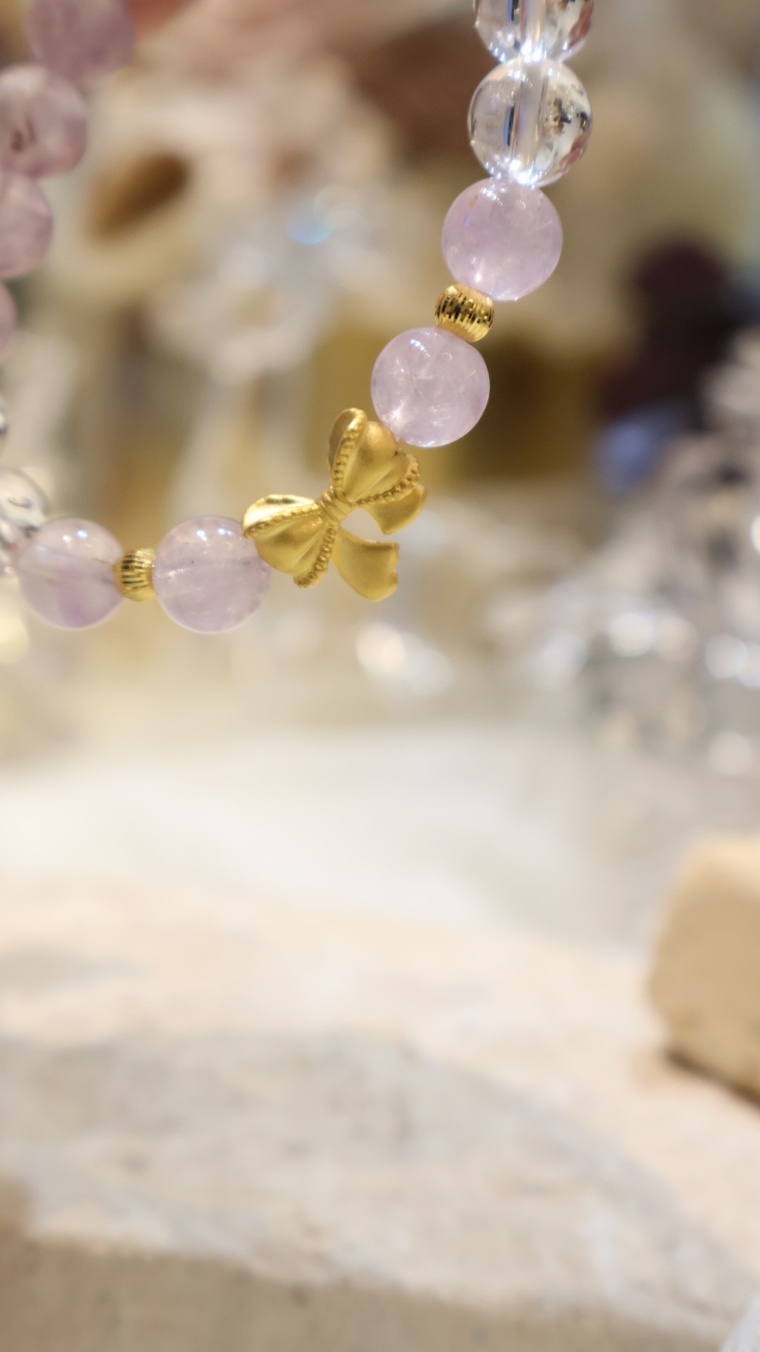 黃金 x 水晶客製手串