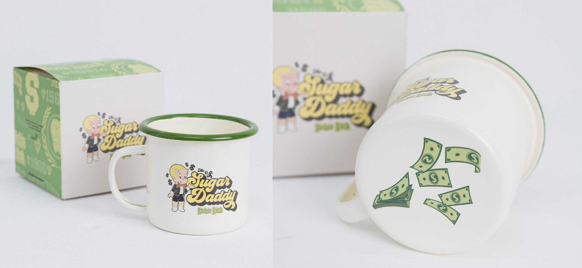 推薦四：Richie Rich 小富翁里奇 The O.G. Sugar Daddy琺瑯馬克杯