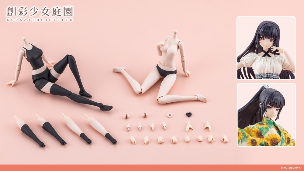 26年6月 1/10 創彩少女庭園 裝扮用身體L 白皙的膚色C 組裝模型(JK079)
