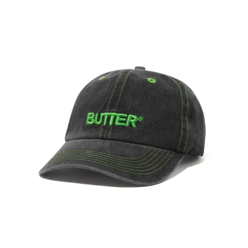 Butter Goods Rounded Logo 6 Panel Cap 帽子 老帽 黑色 BG252E11143 [台灣現貨]