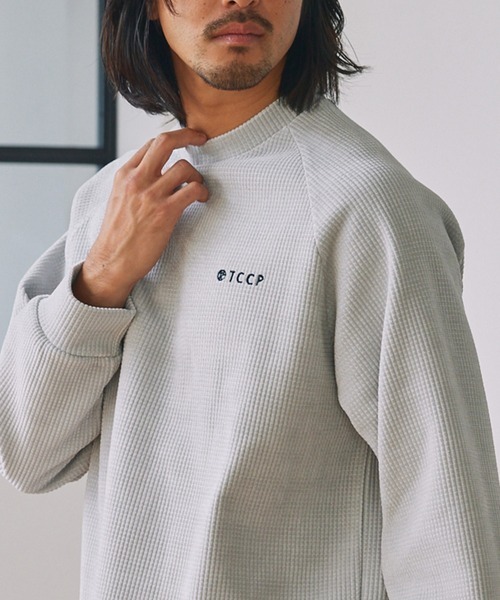 日本 The Craft Crew Products Waffle Raglan Logo L/S T-Shirt [CCPls992]