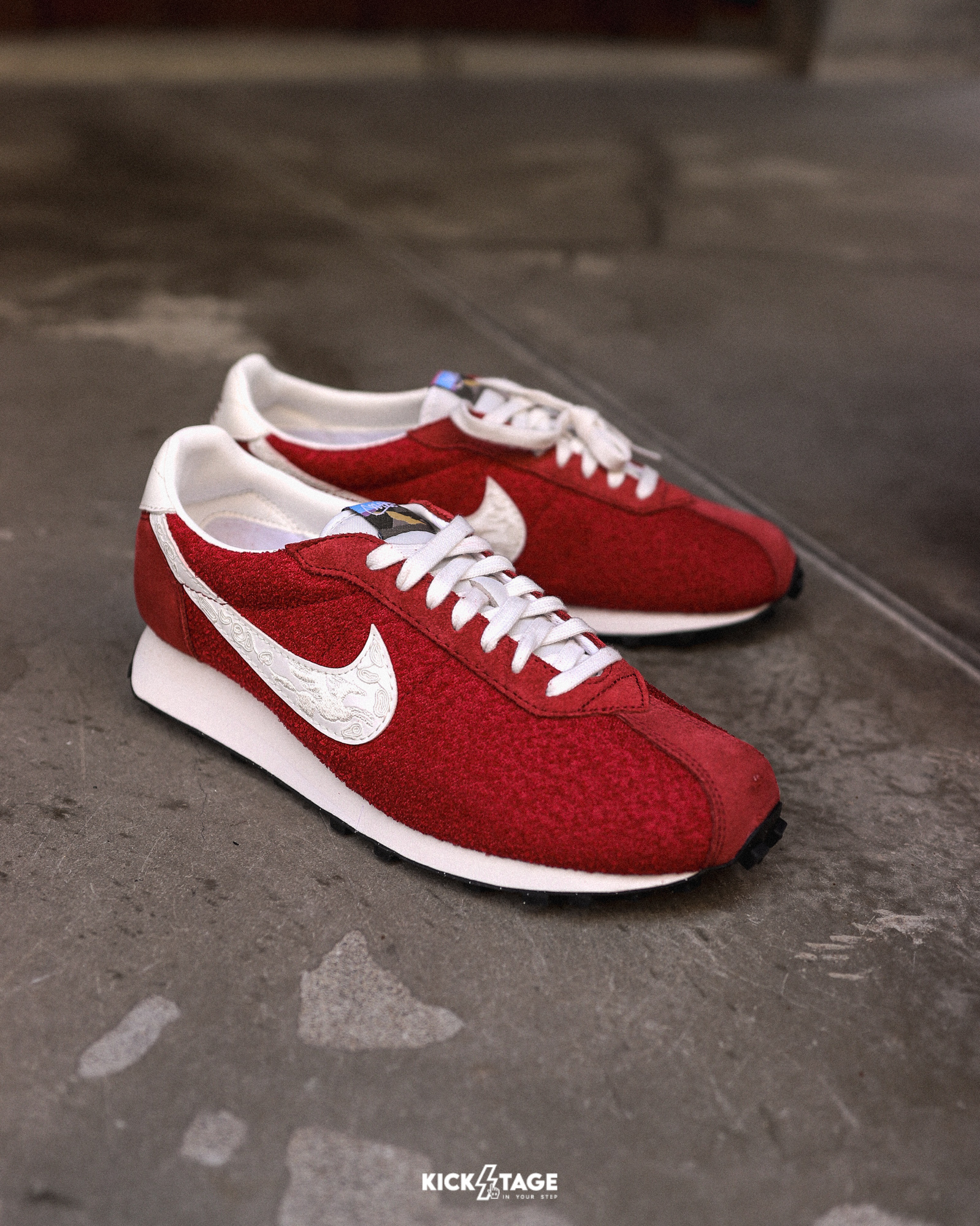 男鞋 NIKE LD-1000 'CNY' 紅白 2026 馬年 新年限定 麂皮 復古 扁鞋 鬆餅格紋 運動鞋【IQ1121-610】