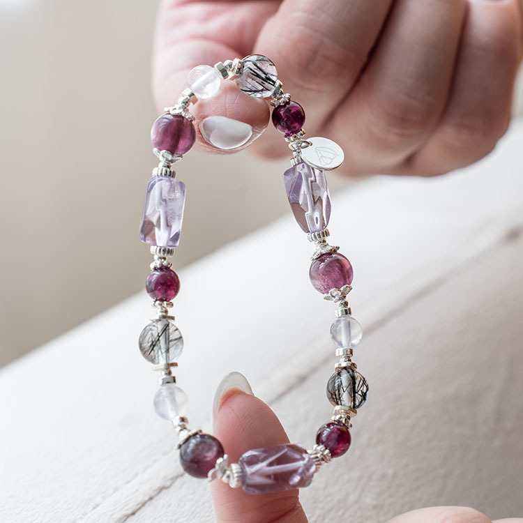 有捨有得：紫水晶｜紫鋰雲母｜紫牙烏｜藍月光｜黑髮晶