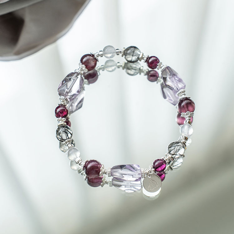 有捨有得：紫水晶｜紫鋰雲母｜紫牙烏｜藍月光｜黑髮晶