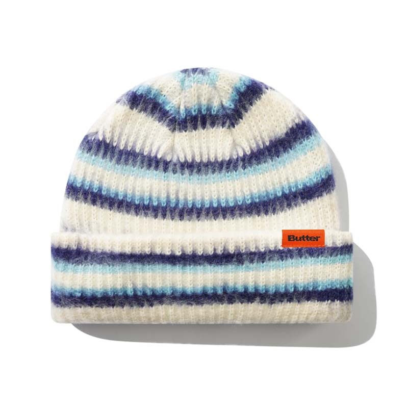 Butter Goods Swipe Beanie 帽子 毛帽 藍白色 BG252E11949 [台灣現貨]