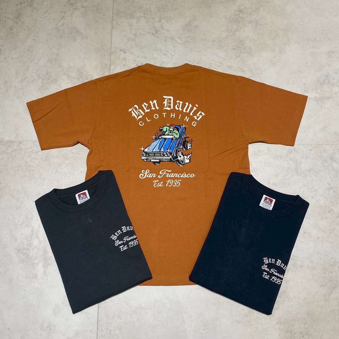 Ben davis 刺繡猿人跑車圓領短T C-25580066