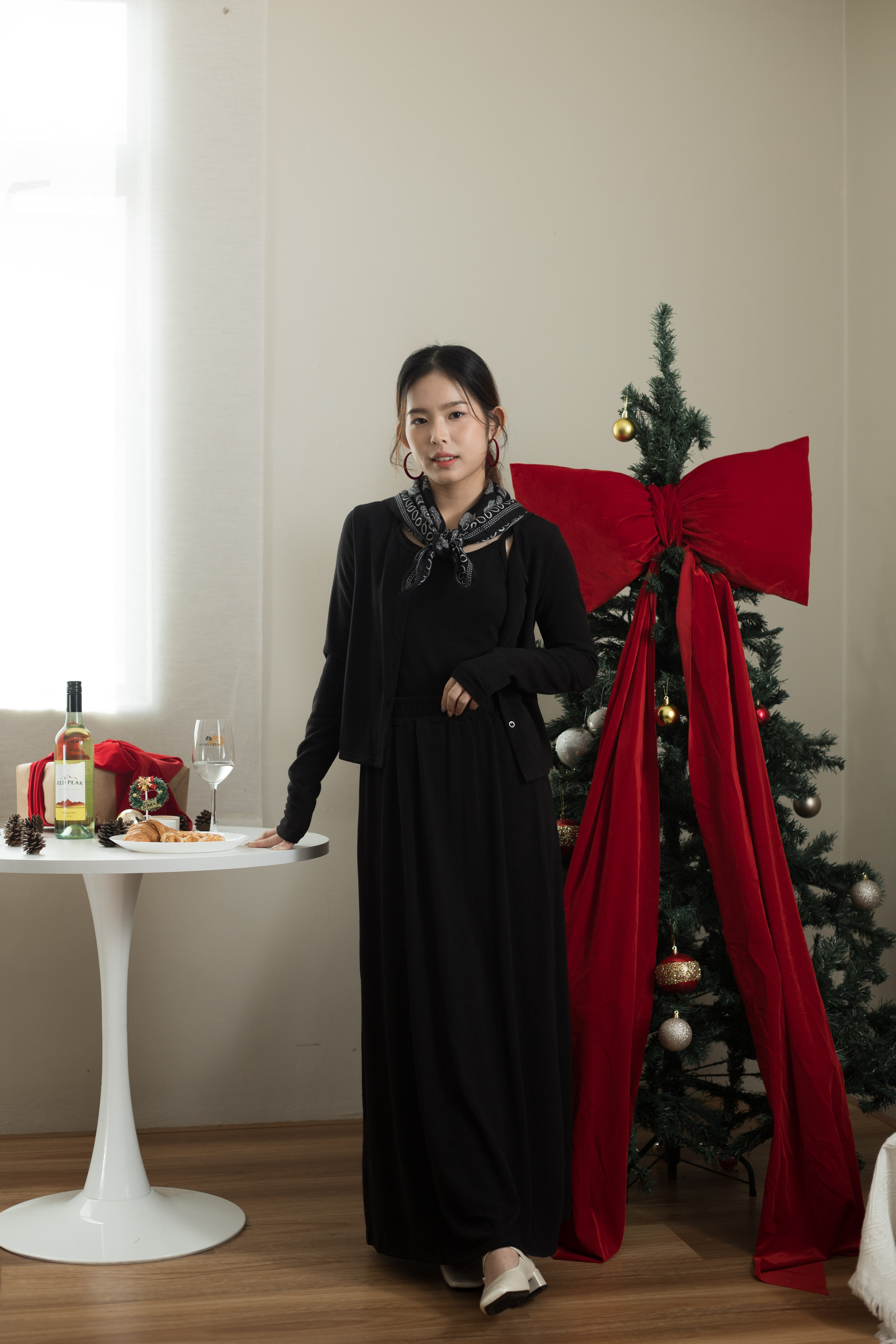 Dallie 2pcs Cardigan Black -2577KLBLK