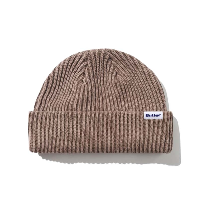 Butter Goods Bleached Wharfie Beanie 帽子 毛帽 咖啡色 BG252E12013 [台灣現貨]