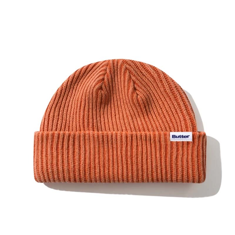 Butter Goods Bleached Wharfie Beanie 帽子 毛帽 橘色 BG252E12008 [台灣現貨]