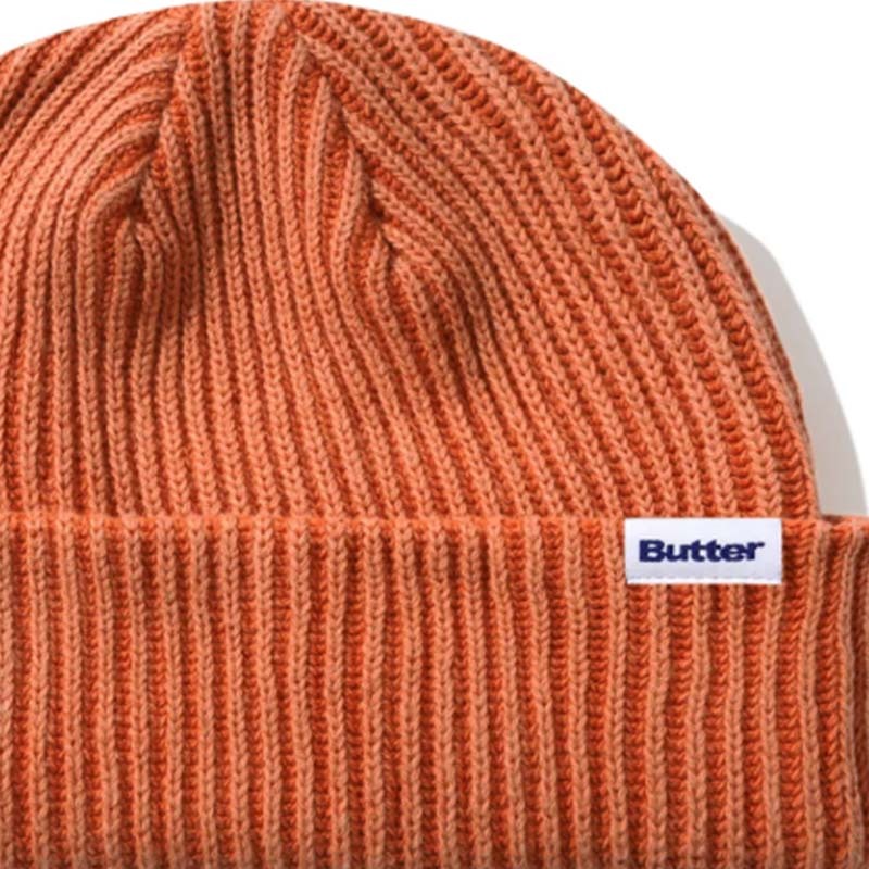 Butter Goods Bleached Wharfie Beanie 帽子 毛帽 橘色 BG252E12008 [台灣現貨]