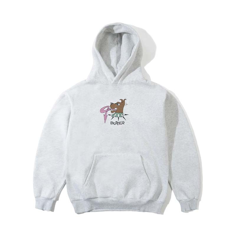 Butter Goods Canine Pullover Hood 帽T 灰色 長袖 BG252A30402 [台灣現貨]