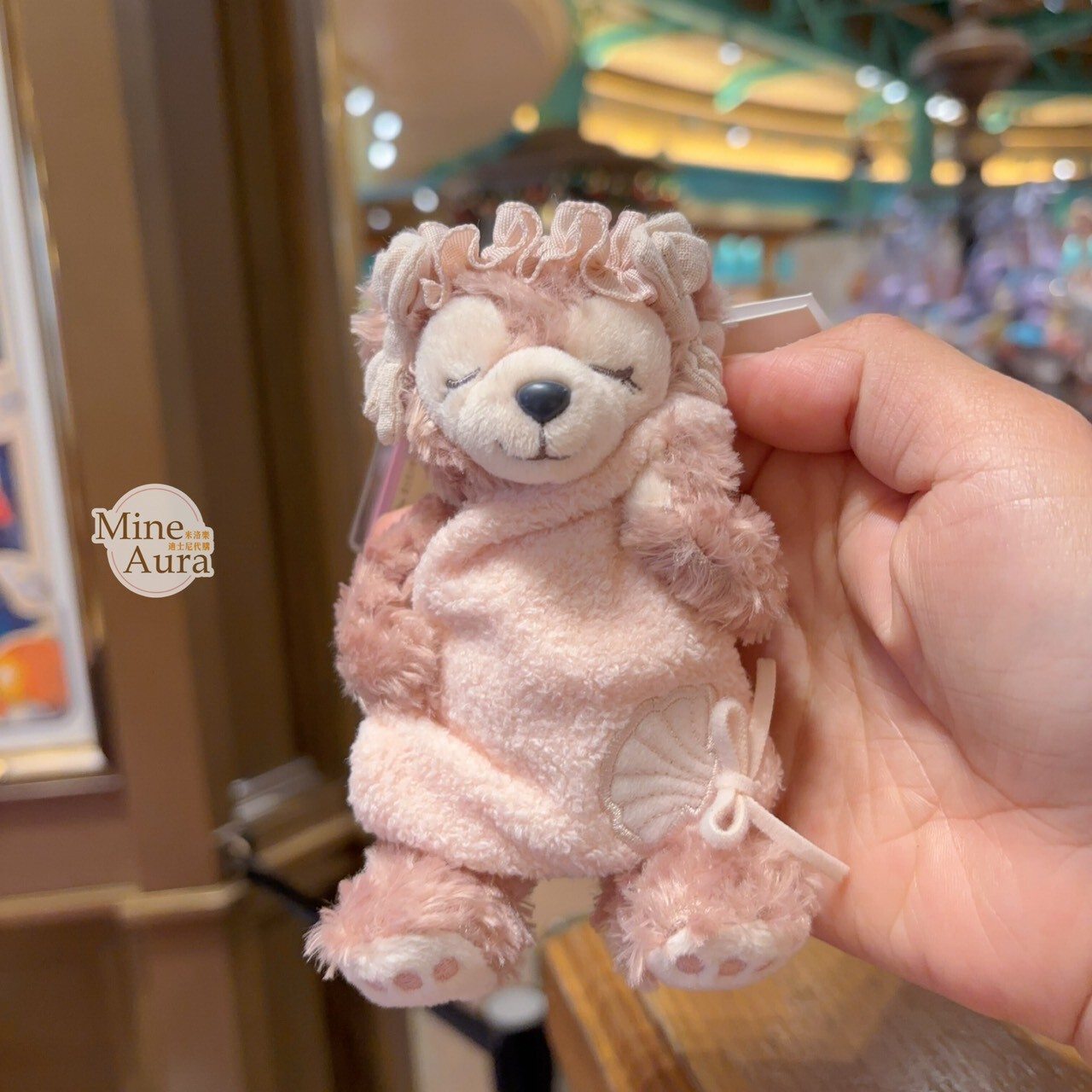 達菲 Duffy 與好友們 軟軟的夢系列 雪莉玫 ShellieMay 絨毛 鑰匙圈 吊飾 -上海迪士尼樂園