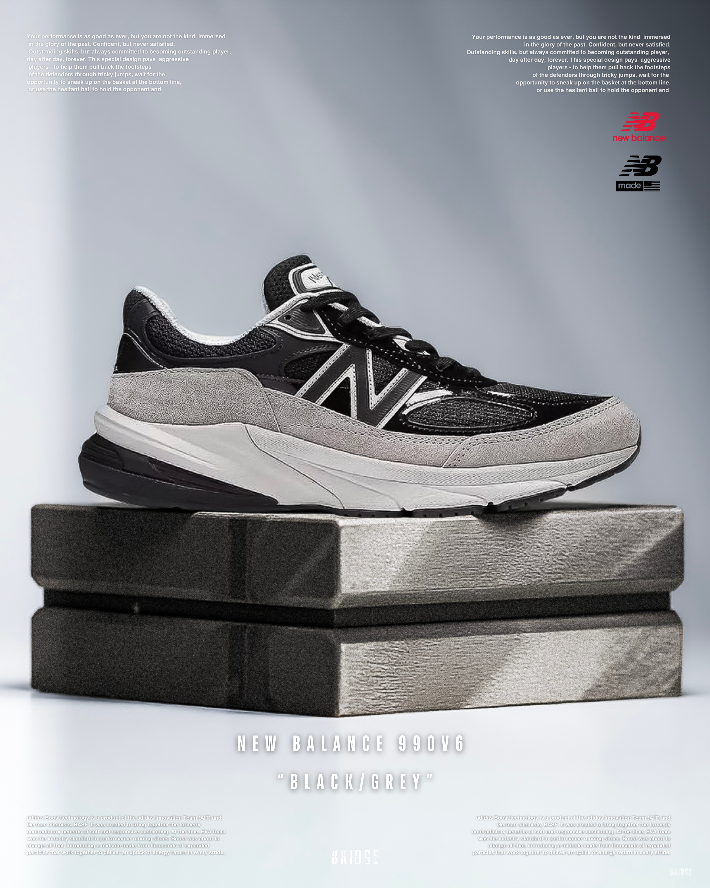 『 終究得入手 美製990🇺🇸 』New Balance 990v6 990jc6黑灰
