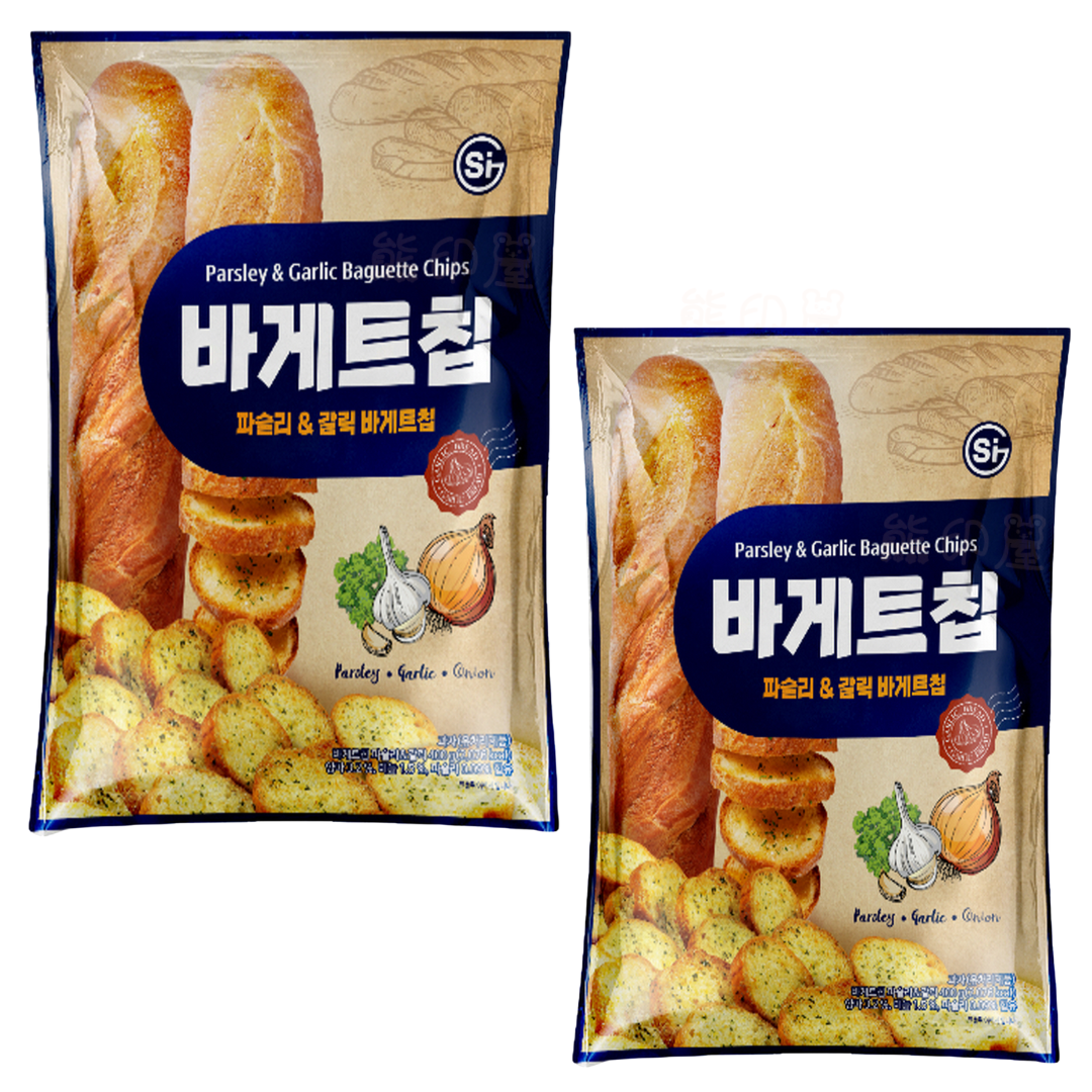 韓國S.I. 蒜香法式麵包乾 70G X2