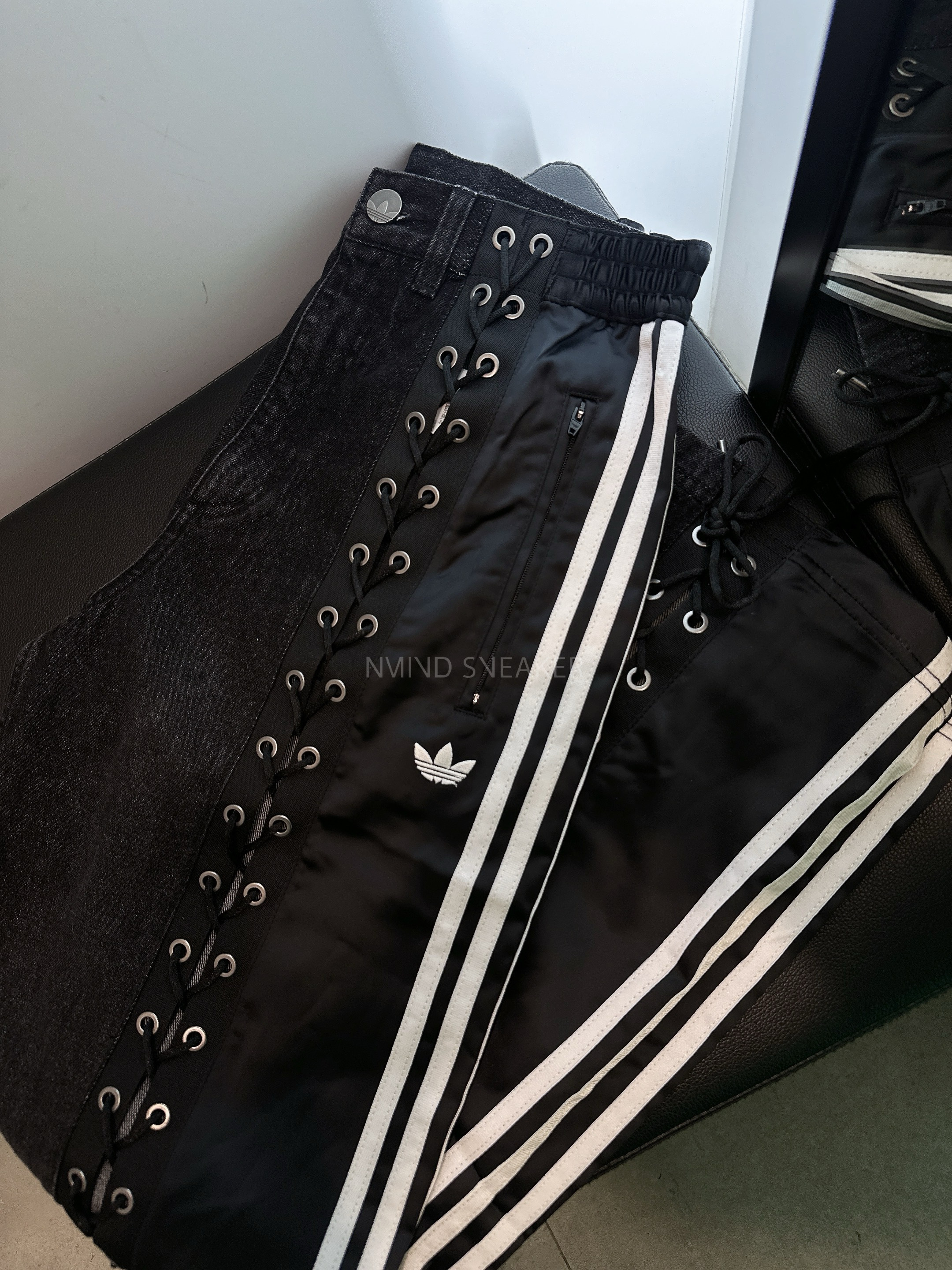 ADIDAS ORIGINALS DENIM LACING FB 套裝控必買 抽繩丹寧長褲