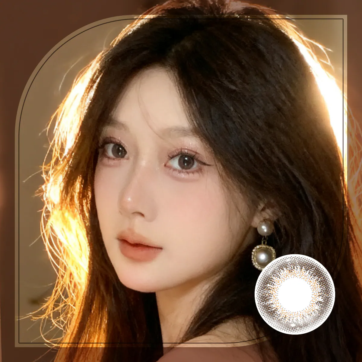 MAXIMAX 羽框靚彩色月拋 迷霧灰3片裝