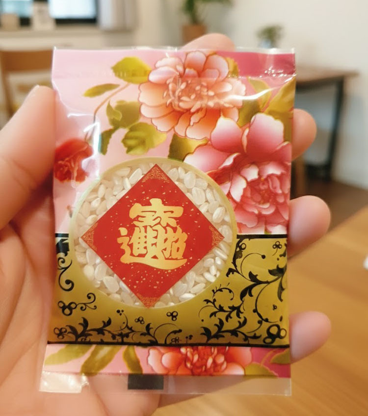 招財米,小包裝的米,過年米,過年贈品,過年小禮物