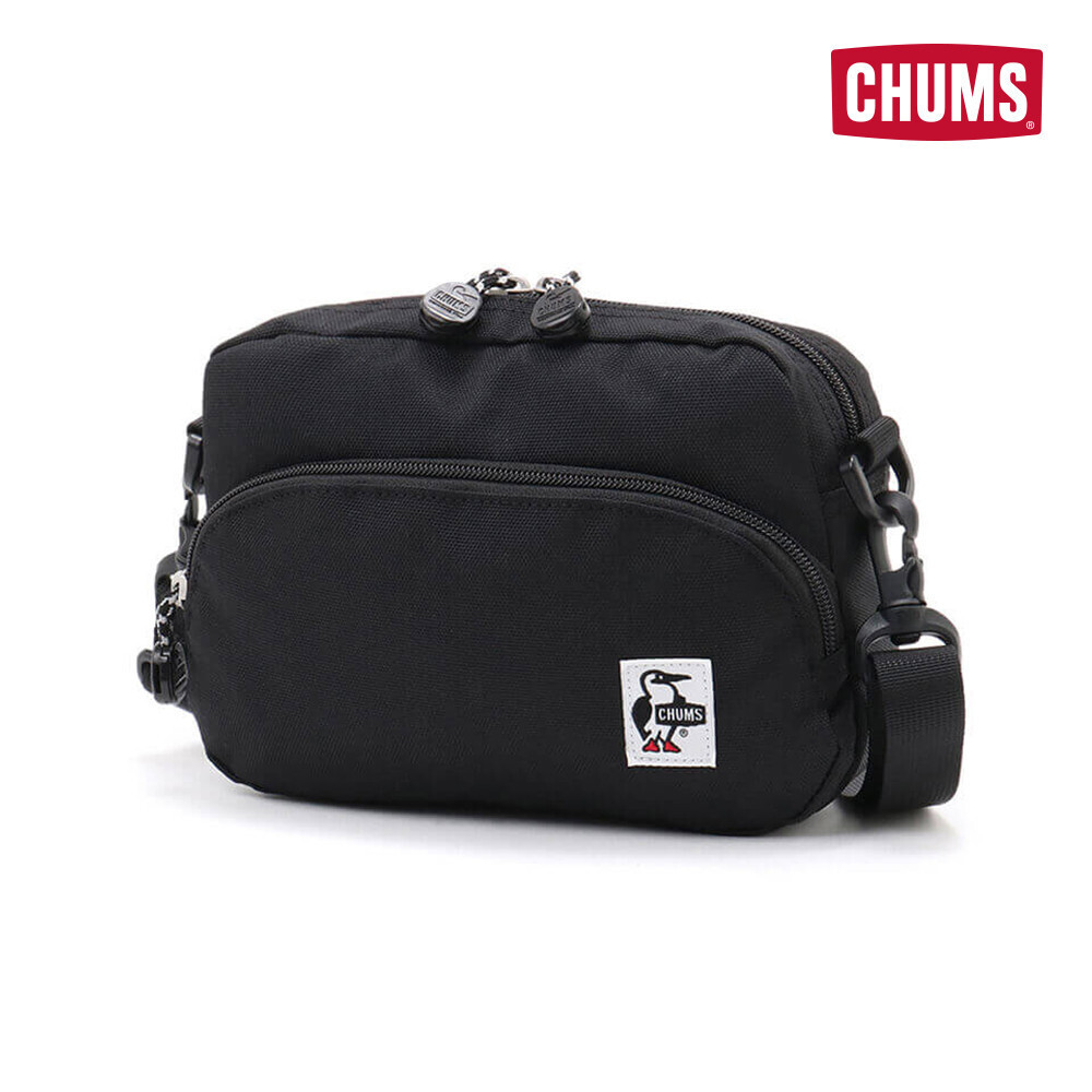 CHUMS RECYCLE SHOULDER POUCH - BLACK