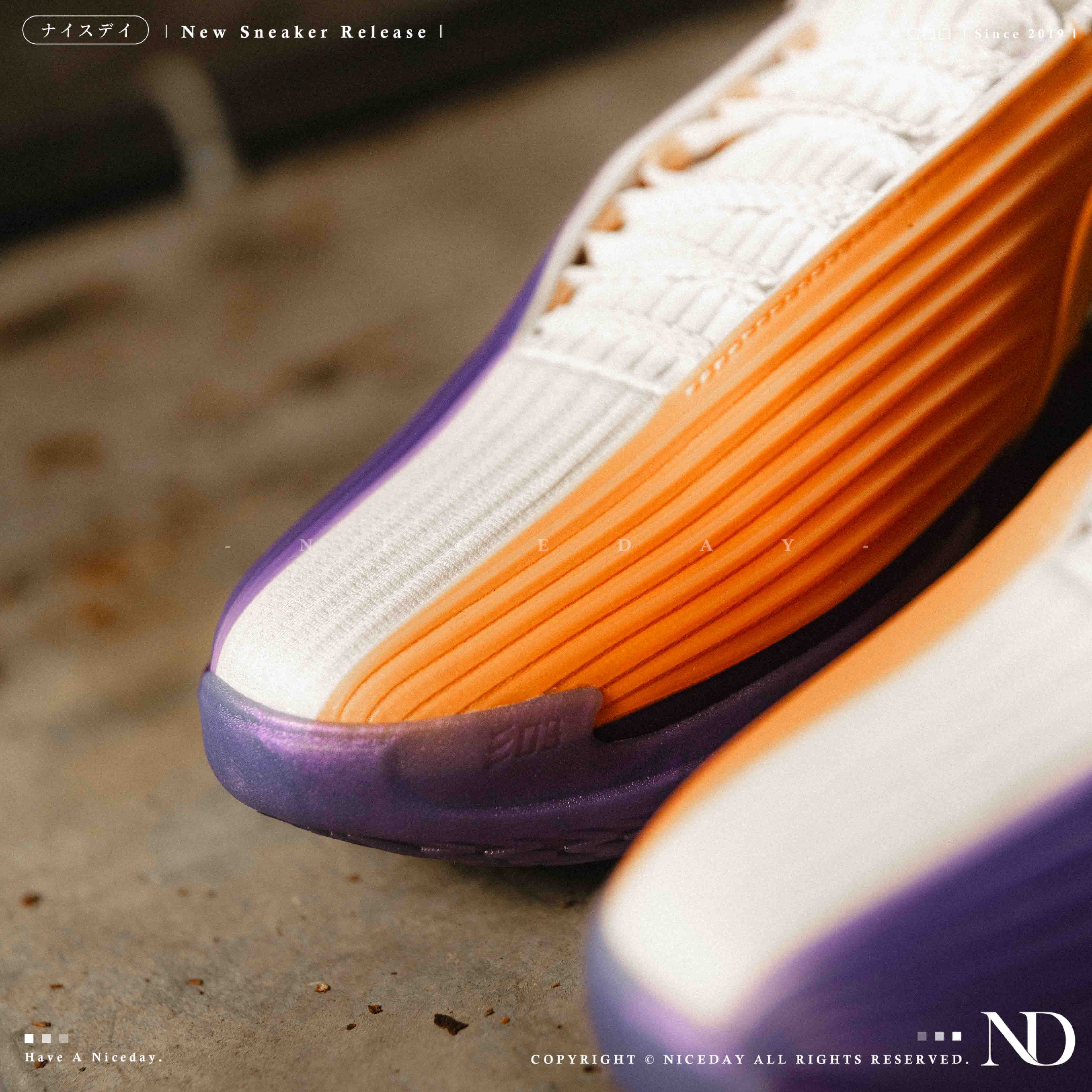 NICEDAY 現貨 Nike G.T. CUT 3 Turbo EP 白紫 橘色 太陽隊  實戰 籃球鞋 HV9919-800