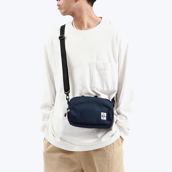 CHUMS RECYCLE SHOULDER POUCH - NAVY